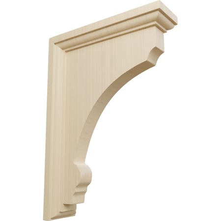 Ekena Millwork 2 1/2"W x 7"D x 10"H Large Thompson Wood Bracket, Rubberwood BKTW02X07X10TMRW